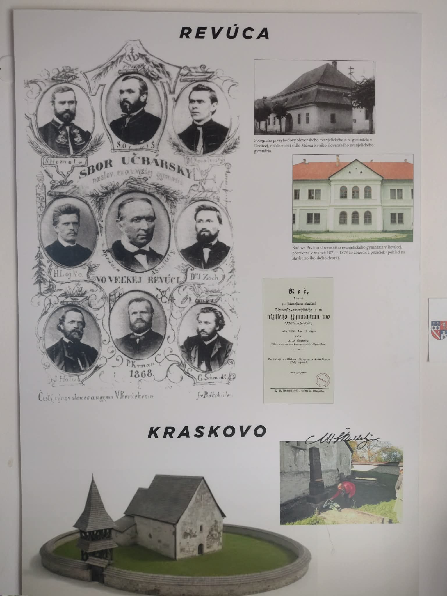 Informačný baner v múzeu