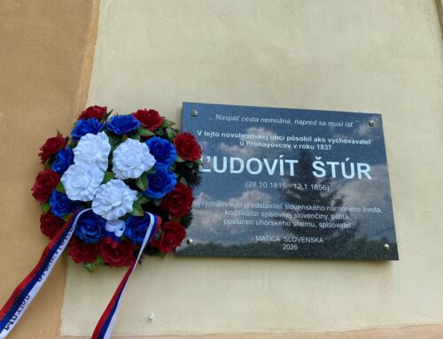 V Lipovanoch odhalili pamätnú tabuľu Ľudovítovi Štúrovi